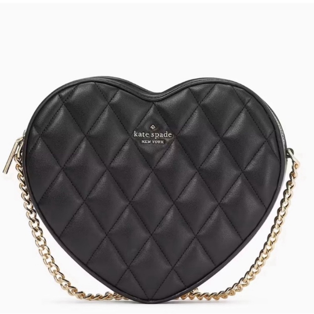 Kate Spade Black and Silver Quilted Crossbody-Out of Stock